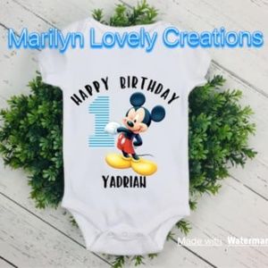 Mickey Mouse 1st Birthday shirt
